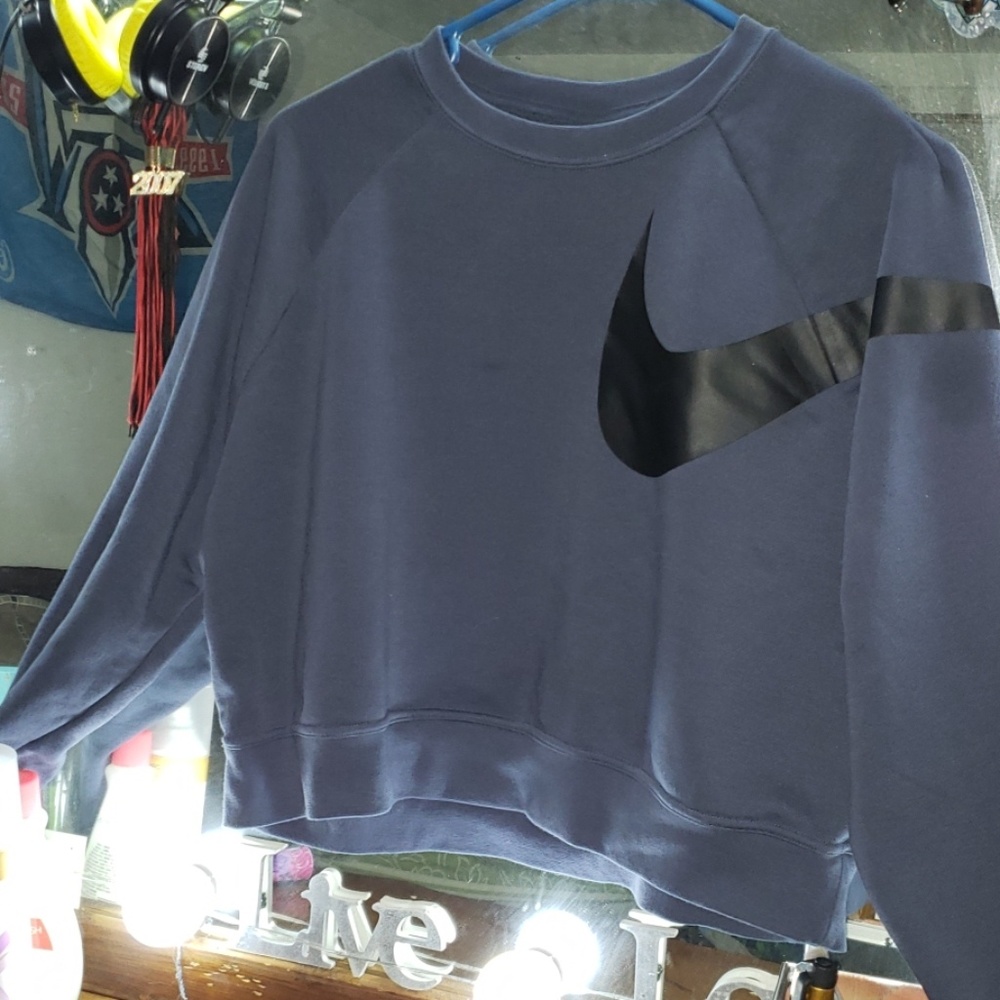 Nike sweater crop top